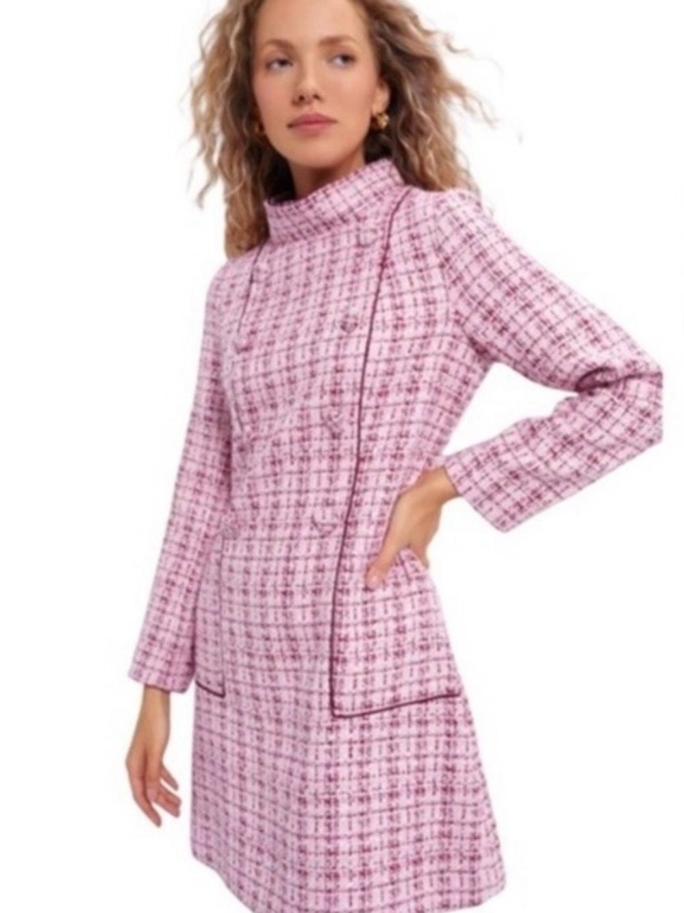 Tuckernuck Pink Radziwill Tweed Shift Dress